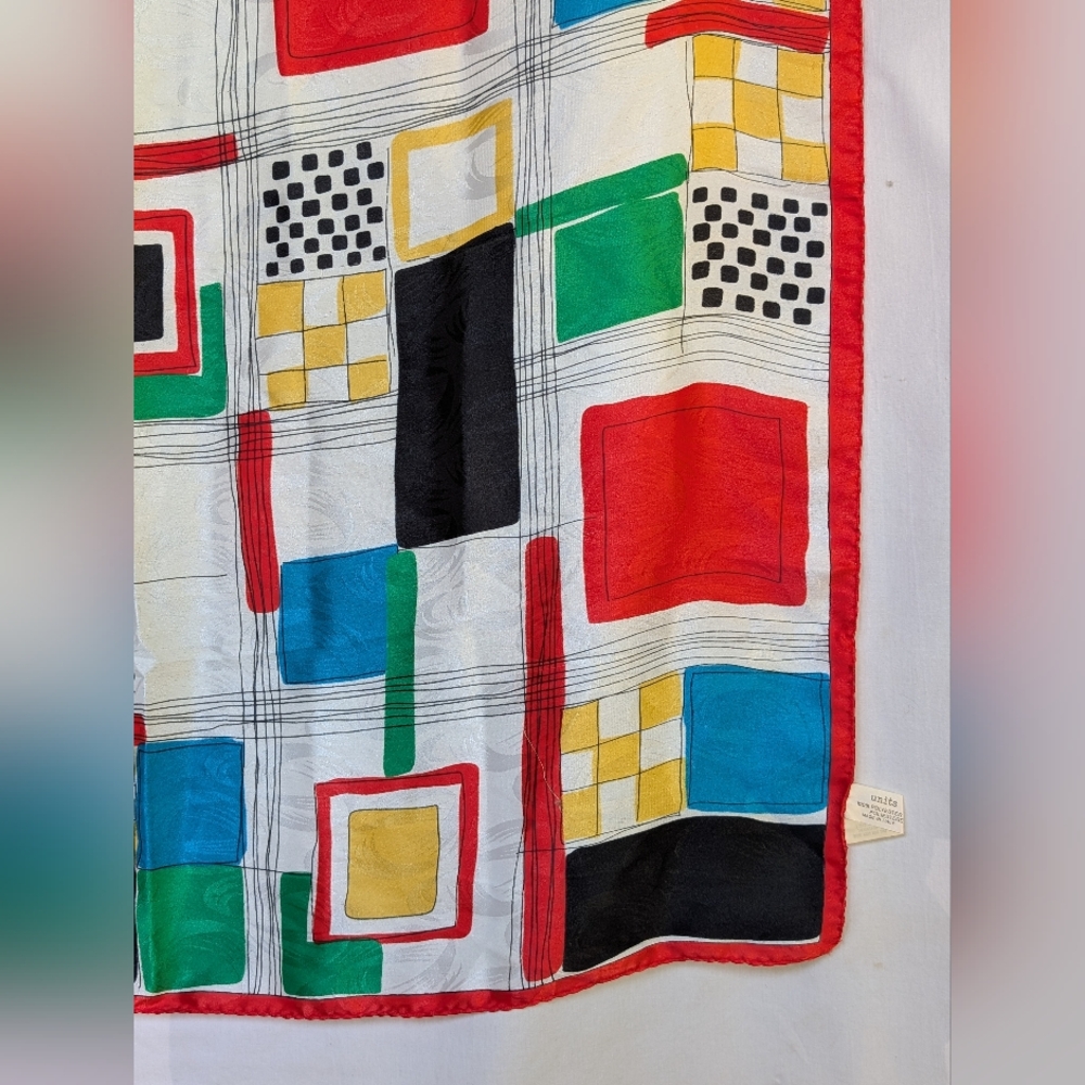 Italian Silky Square Scarf by units - Picture 5 of 7